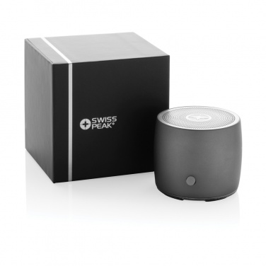 Logotrade advertising product image of: Swiss Peak RCS recycled aluminum 3W bass speaker